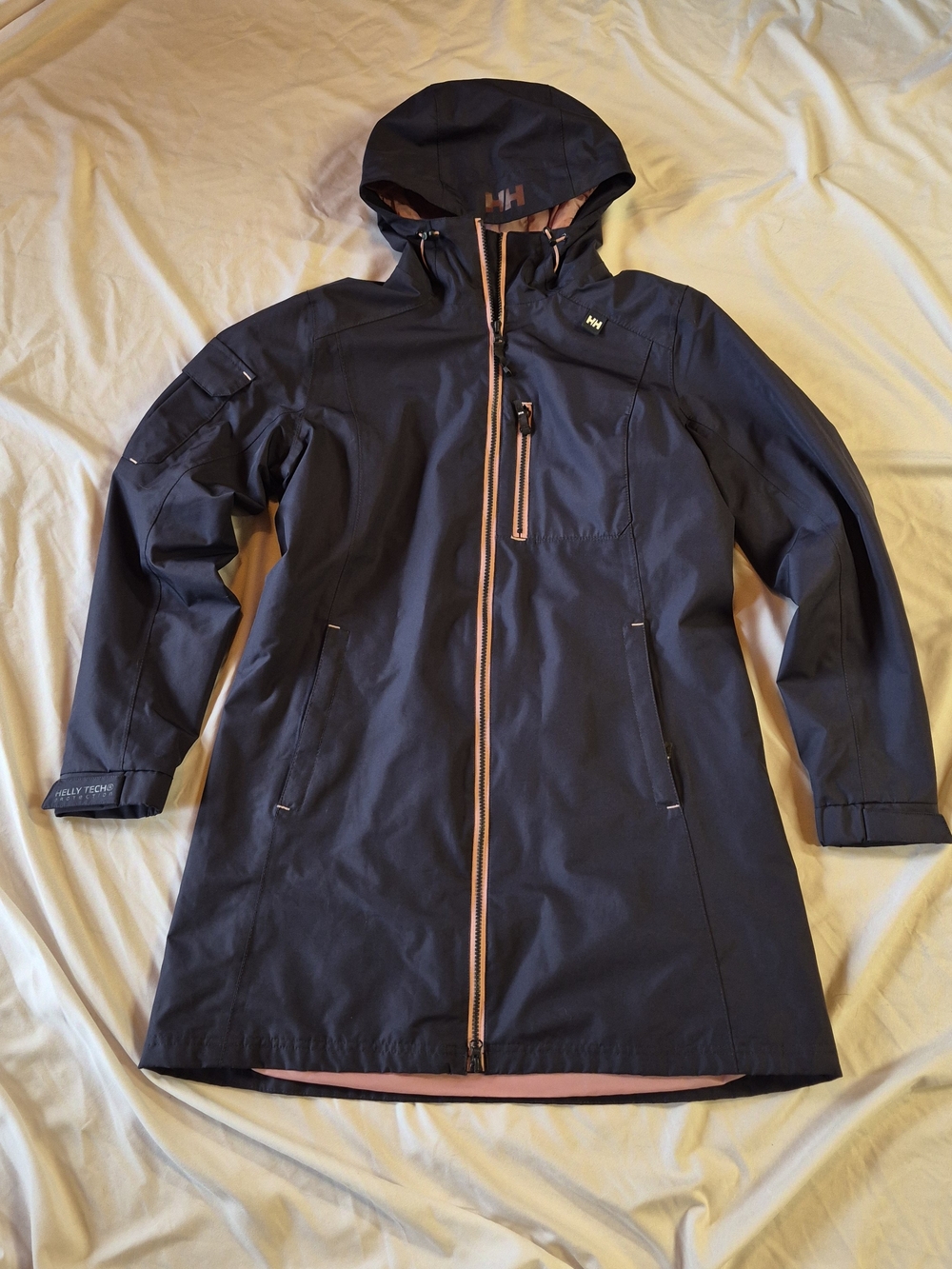 Helly Hansen Women's Belfast Navy Hooded Waterproof Coat